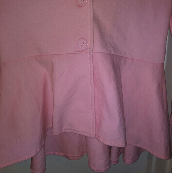 Like new Pink blazer with rhinestone collar - Picture 4 of 5